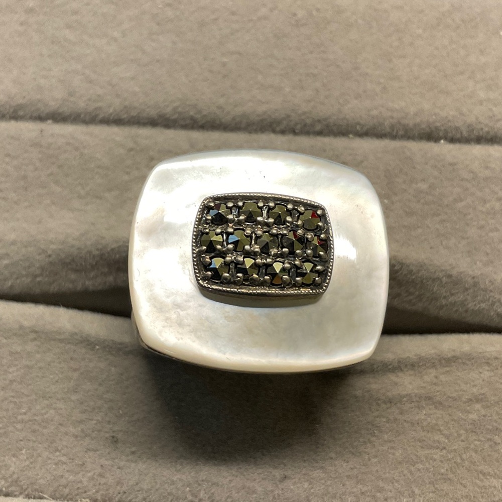 Sterling Silver and Marcasite Ring